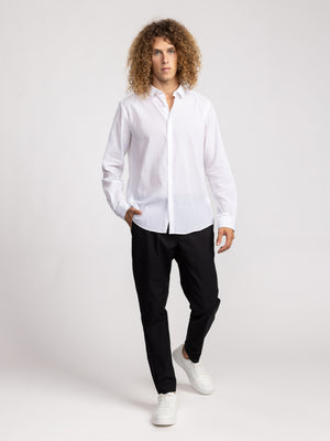 FASHION BUTTONED SHIRT White / XXL