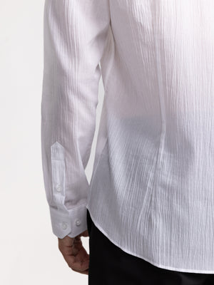 FASHION BUTTONED SHIRT White / XXL