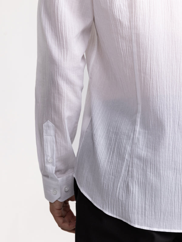 FASHION BUTTONED SHIRT White / XXL