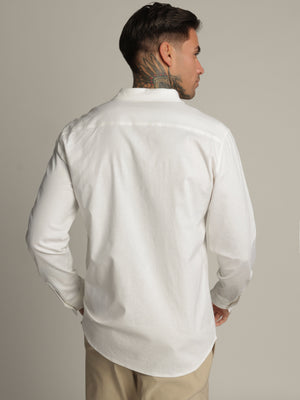 FASHION BUTTONNED SHIRTS White / XXL