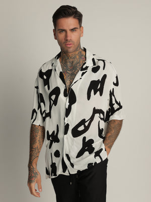 SHORT BUTTONED SHIRT White / XXL
