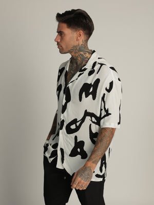 SHORT BUTTONED SHIRT White / XXL