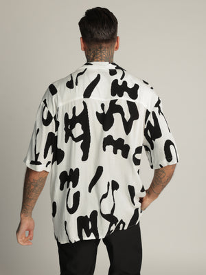SHORT BUTTONED SHIRT White / XXL