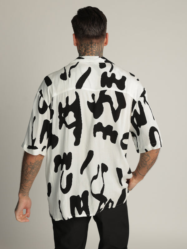 SHORT BUTTONED SHIRT White / XXL