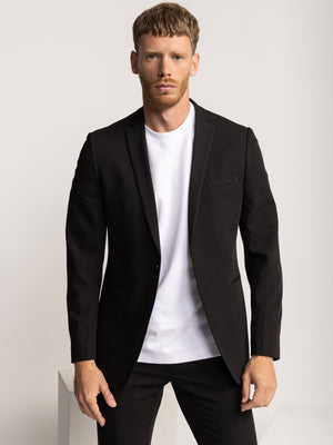 FASHION SUIT JACKET Black / XXL