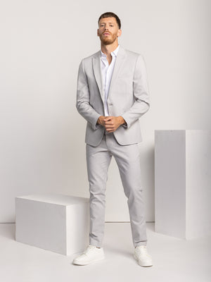 FASHION SUIT JACKET Light Gray / XXS