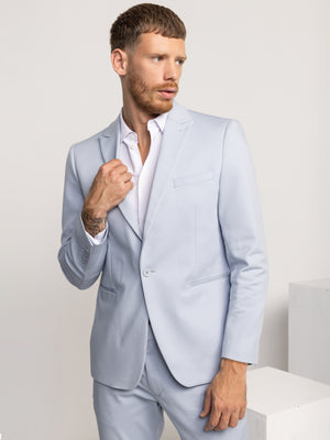 FASHION SUIT JACKET Light Blue / XXS