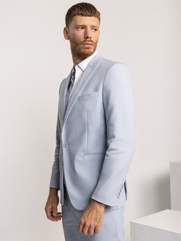 FASHION SUIT JACKET Light Blue / XXS