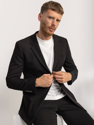 FASHION SUIT JACKET Black / XXL