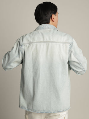 OVER SHIRT JACKET Light Blue / XXL