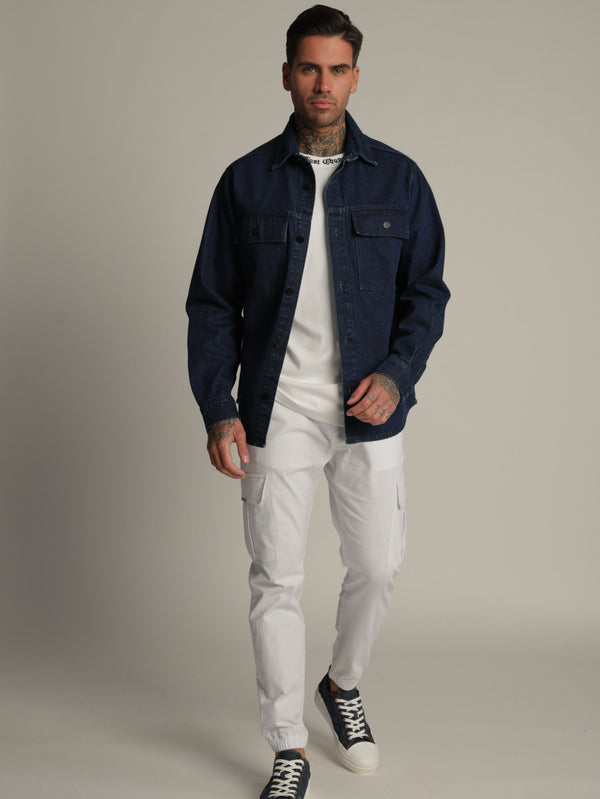 OVER SHIRT JACKET Blue / XXL