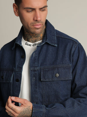 OVER SHIRT JACKET Blue / XXL