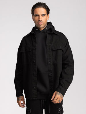 OVER SHIRT JACKET Black / XXL