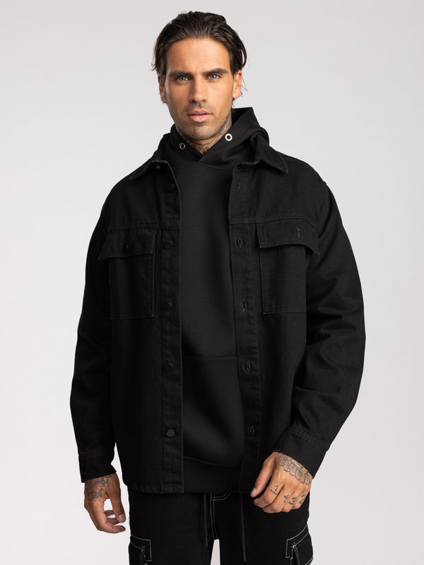 OVER SHIRT JACKET Black / XXL