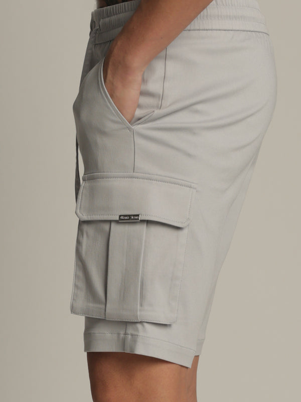 CARGO WOVEN BERMUDA Light Gray / 48