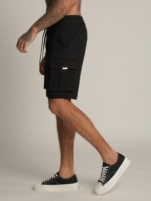 CARGO WOVEN BERMUDA Black / 48