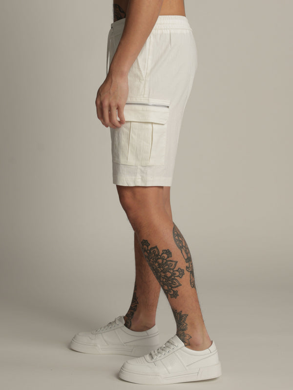 CARGO WOVEN BERMUDA White / 48