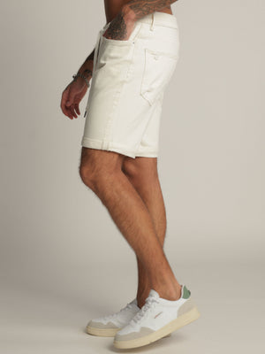 BASIC JEANS BERMUDA Cream / 48