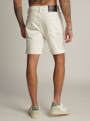 BASIC JEANS BERMUDA Cream / 48
