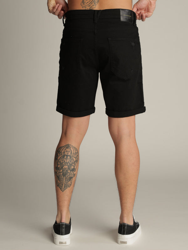 BASIC JEANS BERMUDA Black / 48