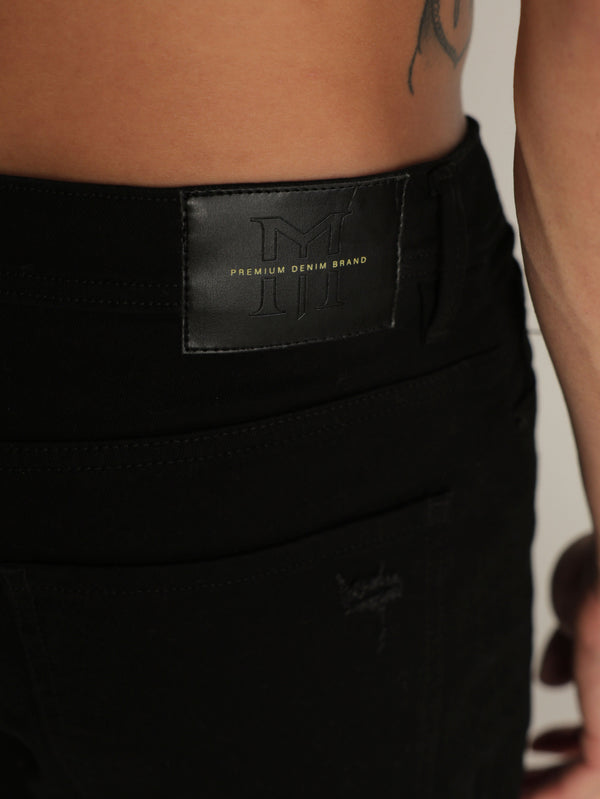 BASIC JEANS BERMUDA Black / 48
