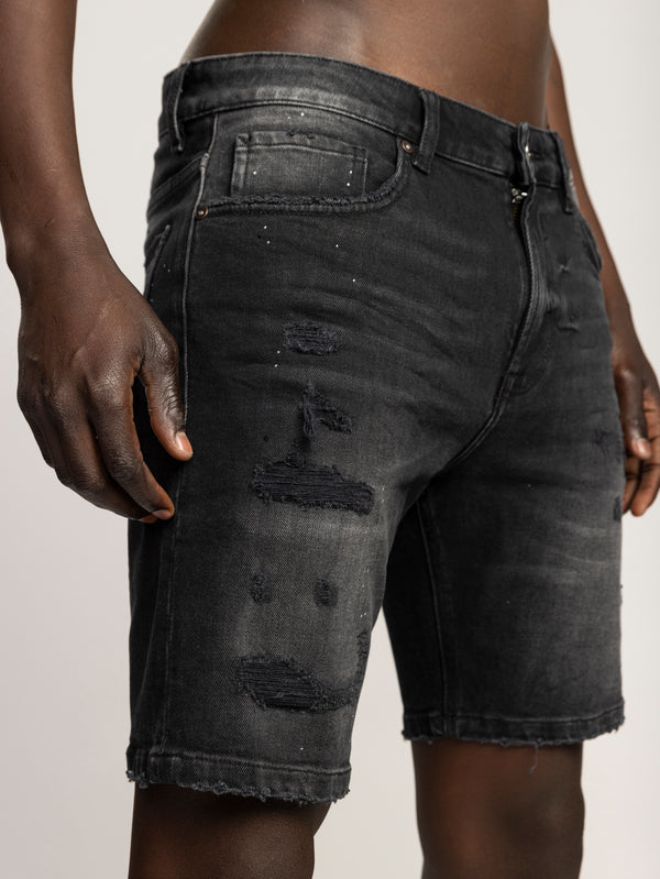 JEANS BERMUDA Black / 48