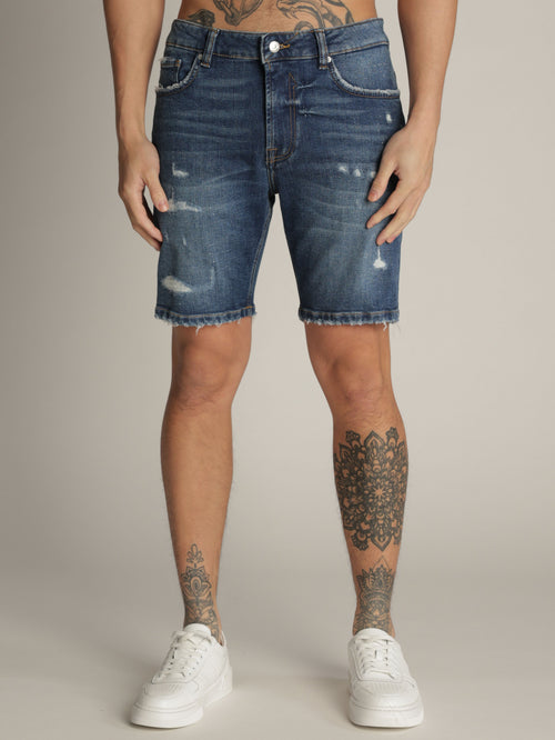 JEANS BERMUDA Blue / 48