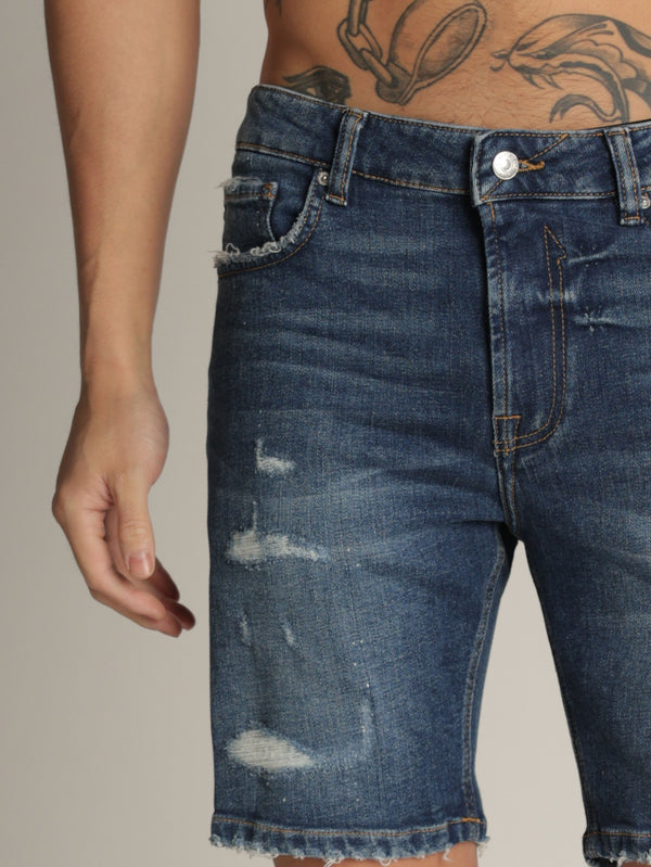 JEANS BERMUDA Blue / 48