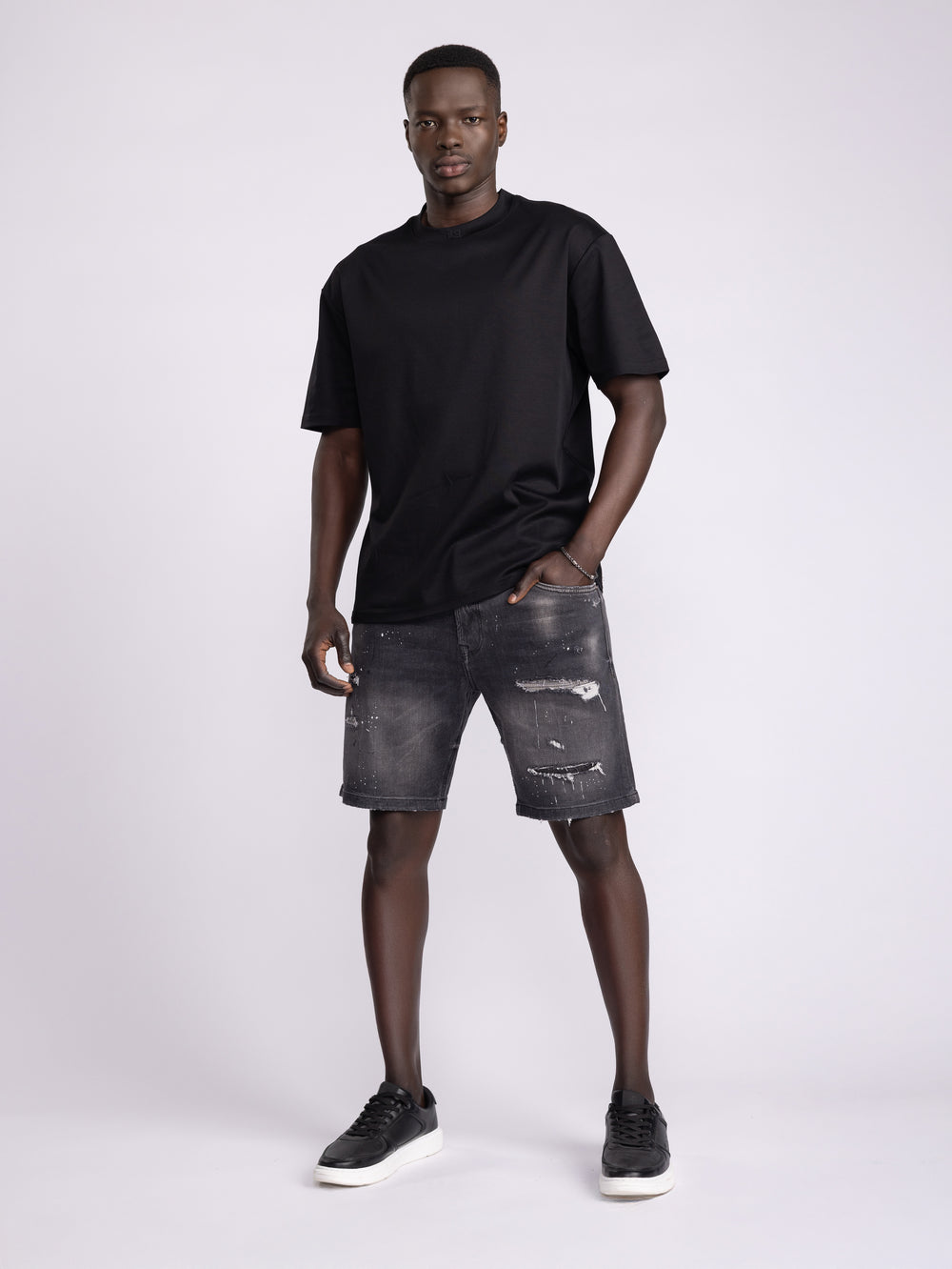JEANS BERMUDA Dark Gray / 48