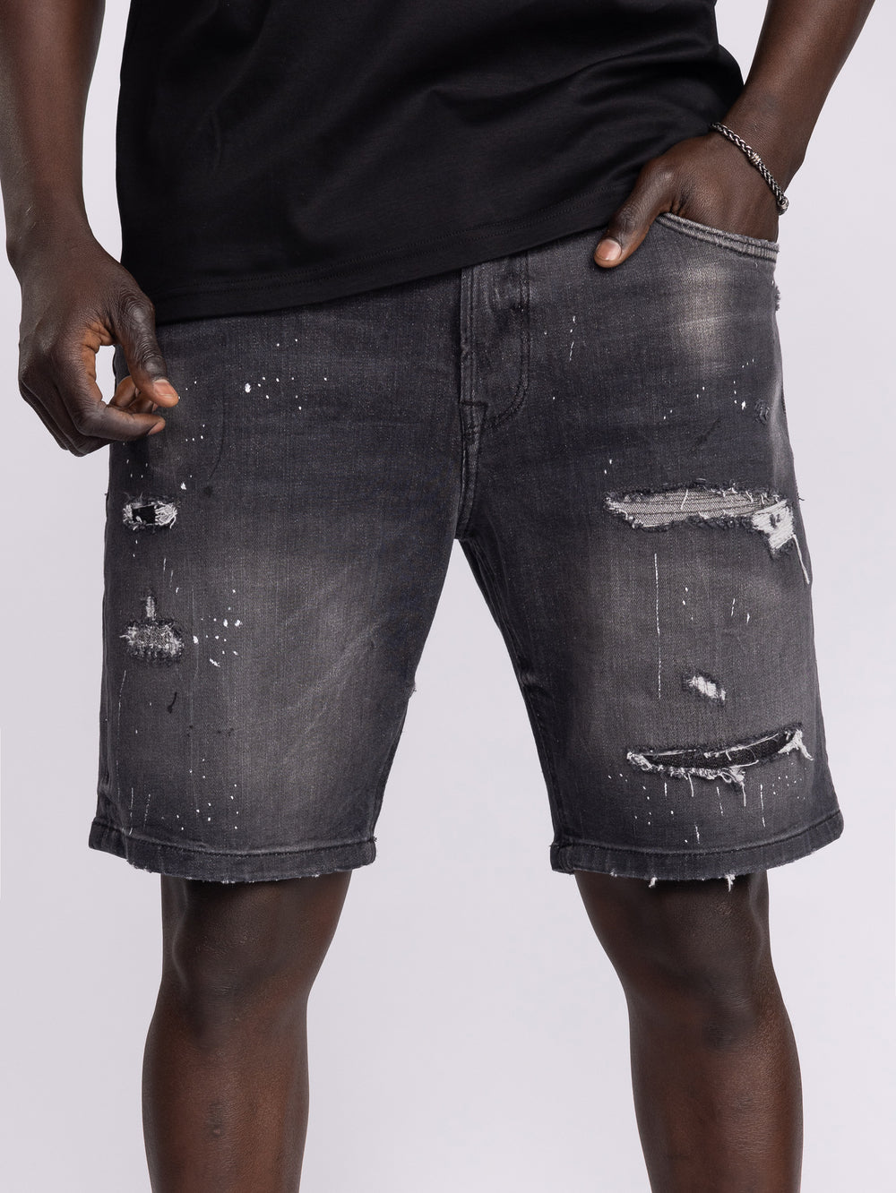 JEANS BERMUDA Dark Gray / 48