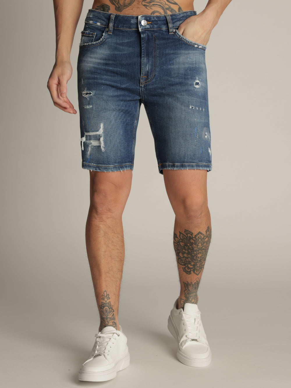 JEANS BERMUDA Blue / 48