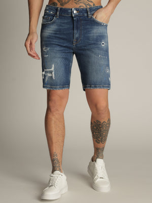 JEANS BERMUDA Blue / 48