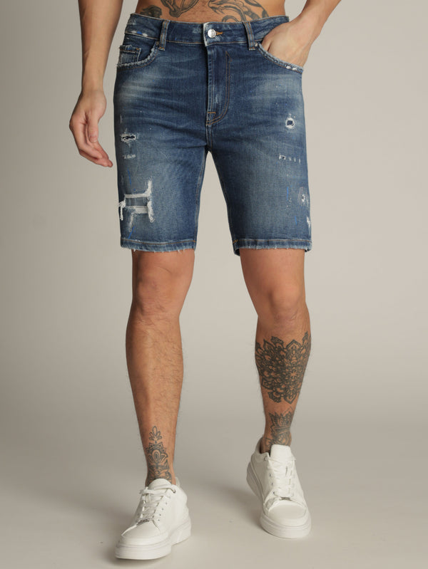 JEANS BERMUDA Blue / 48