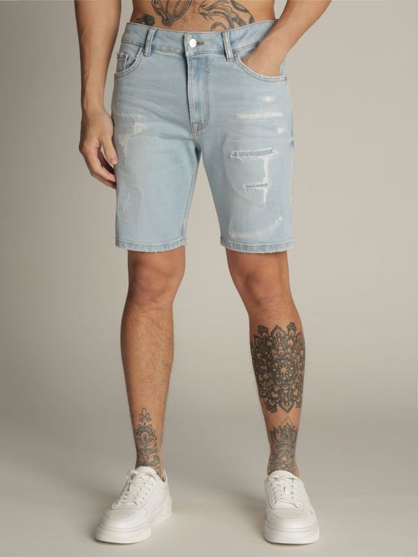 JEANS BERMUDA Light Blue / 48