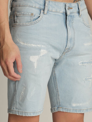 JEANS BERMUDA Light Blue / 48