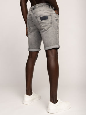 BASIC JEANS BERMUDA Light Gray / 48