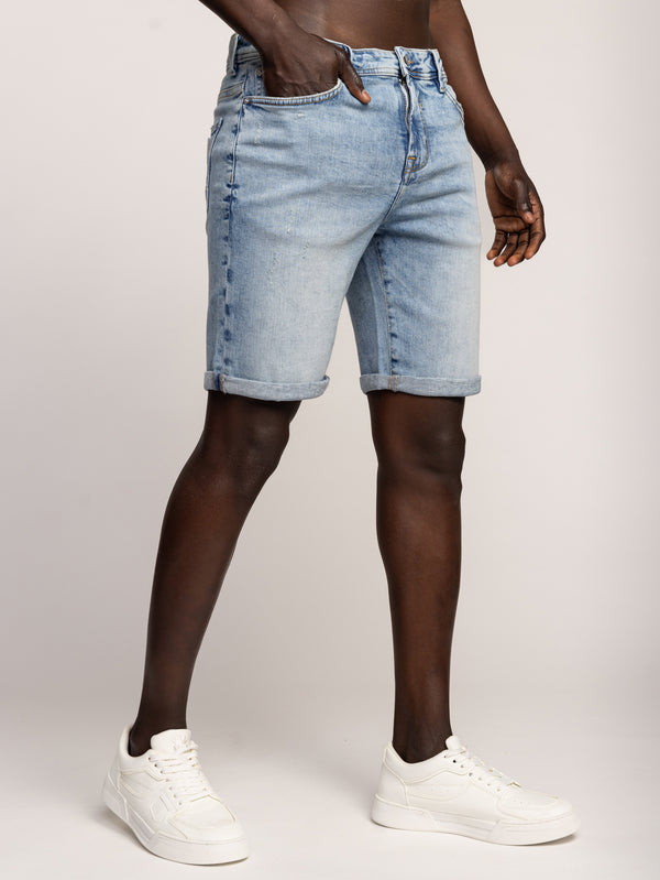 BASIC JEANS BERMUDA Light Blue / 48