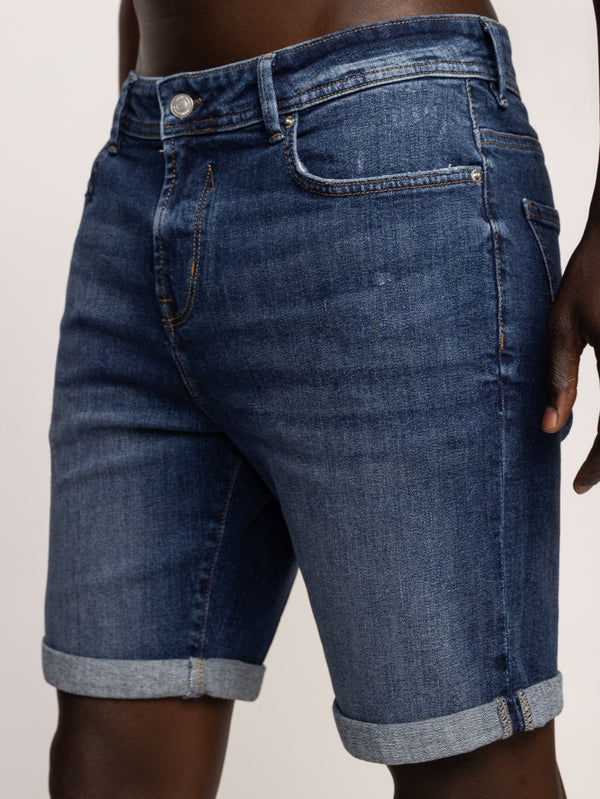 BASIC JEANS BERMUDA Blue / 48
