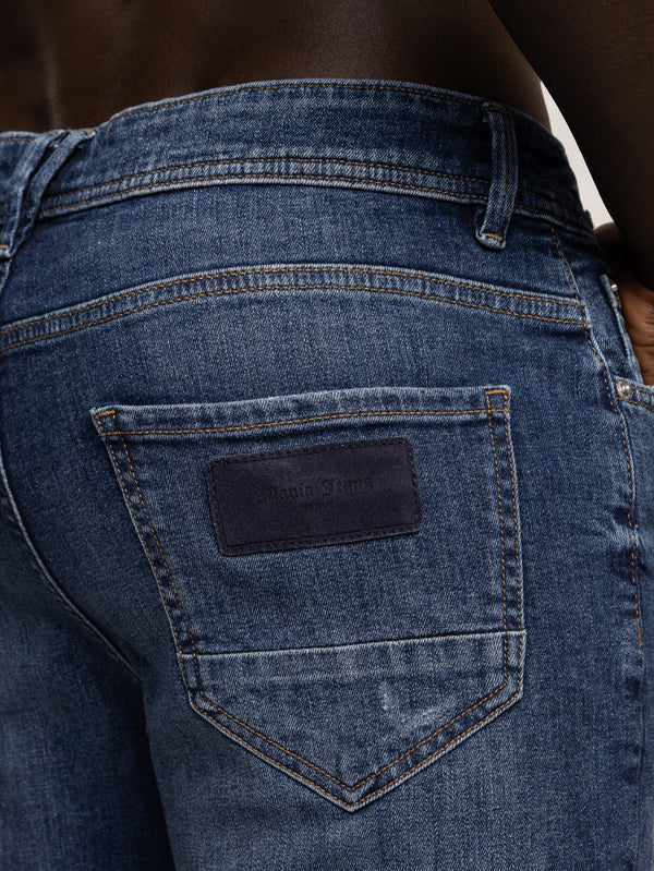 BASIC JEANS BERMUDA Blue / 48