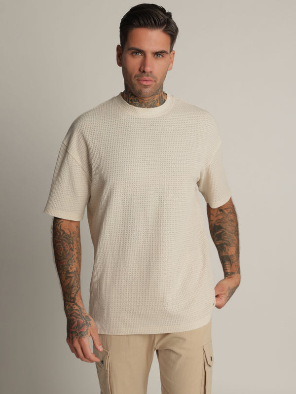 FASHION BASIC T-SHIRT Stone / XXS