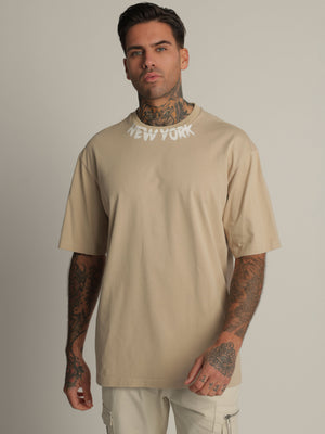 FASHION BASIC T-SHIRT Khaki / XXS