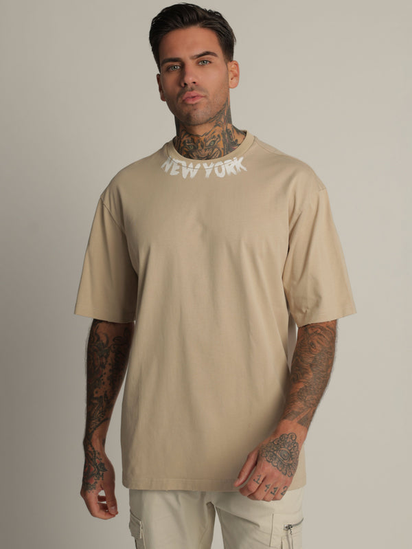 FASHION BASIC T-SHIRT Khaki / XXS