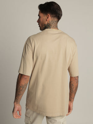 FASHION BASIC T-SHIRT Khaki / XXS