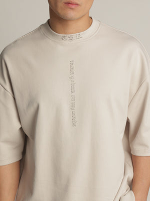 FASHION BASIC T-SHIRT Stone / XXS