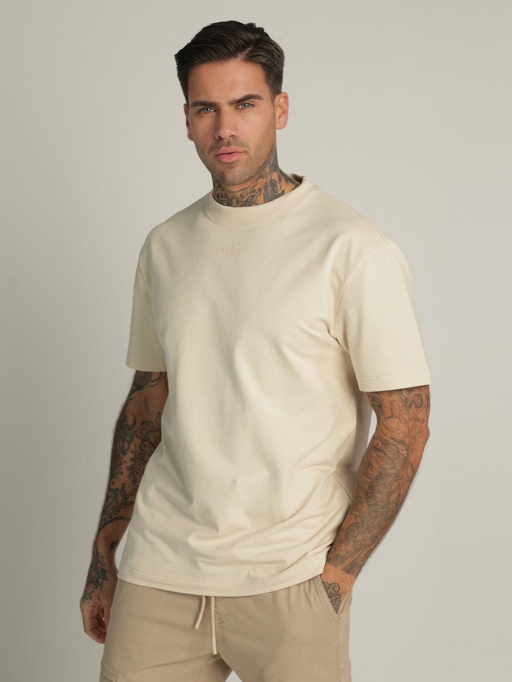 FASHION BASIC T-SHIRT Cream / XXS