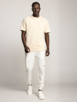 FASHION BASIC T-SHIRT Stone / XXS