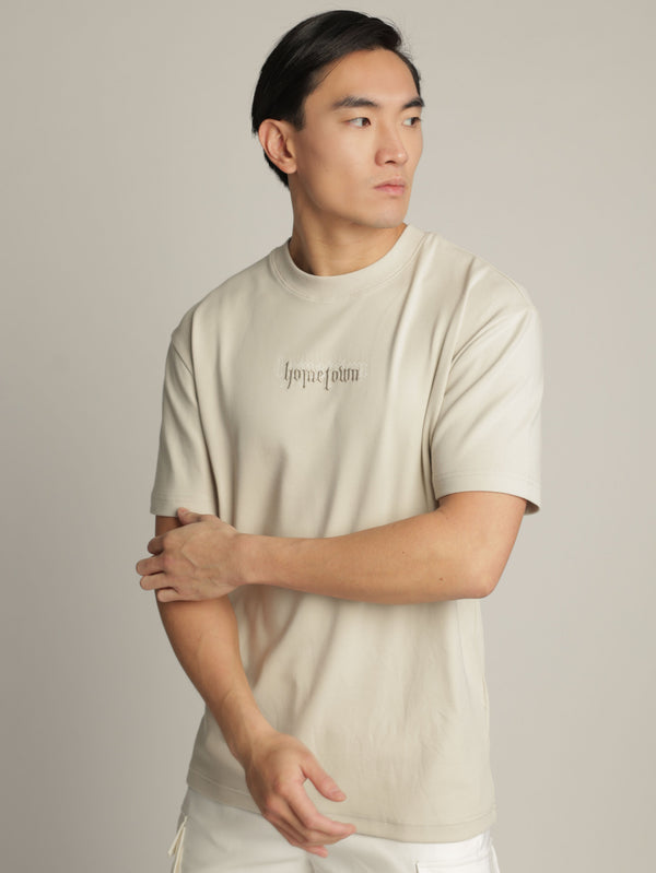 T-SHIRT OVER SIZE Stone / XXS