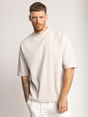 T-SHIRT OVER SIZE Stone / XXS