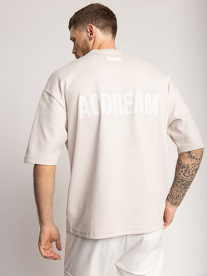 T-SHIRT OVER SIZE Stone / XXS