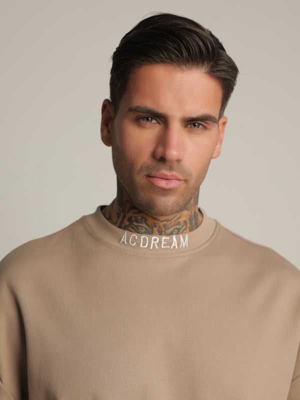 T-SHIRT OVER SIZE Coffee / XXS